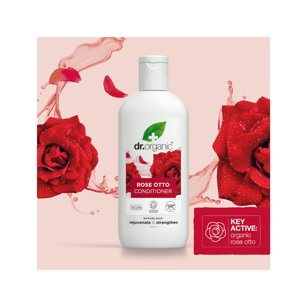 Dr. Organic Rose Conditioner – Soothing & Nourishing Hair Care, 265ml - Kodomo store