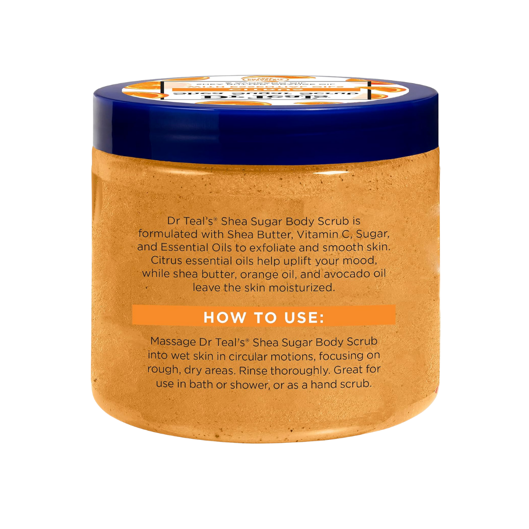 Dr Teal's Shea Sugar Citrus + Vitamin C Body Scrub