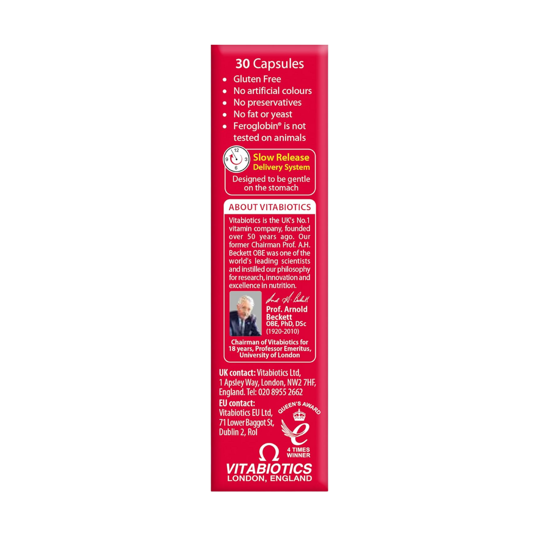 Vitabiotics Feroglobin Original – 30 Capsules