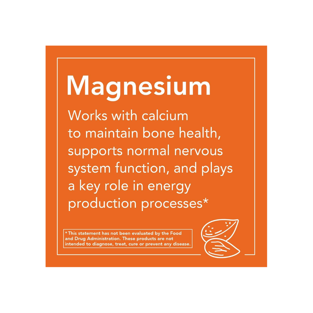 NOW Foods Magnesium Citrate 400mg – 120 Capsules