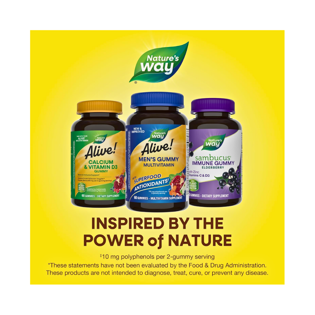 Nature’s Way Alive! Men’s Gummy Multivitamins – 60 Gummies - Kodomo store