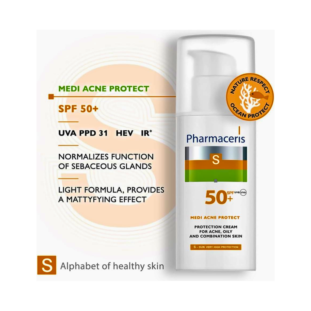Pharmaceris PH-50 SPF Medi Acne Protect Cream – 50ml - Kodomo store