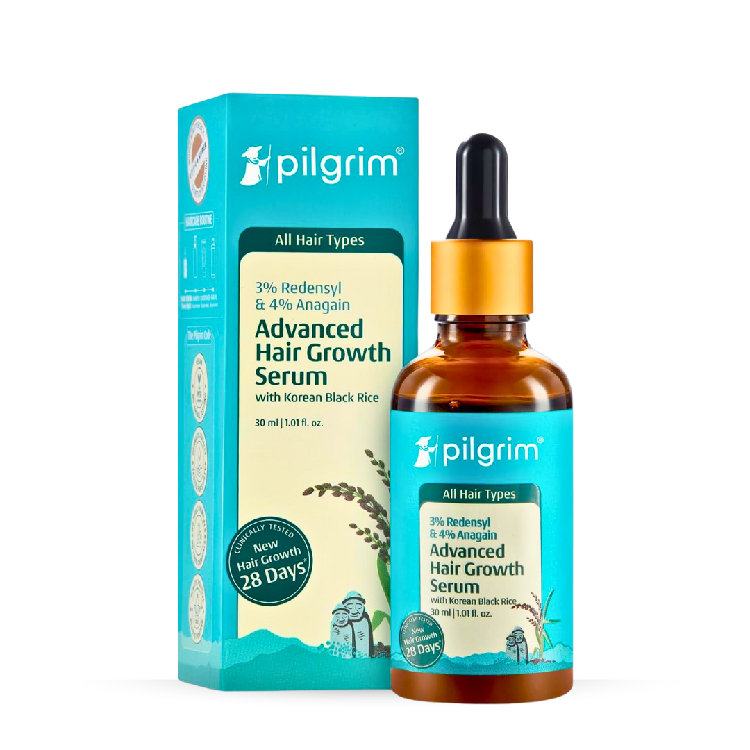 Pilgrim Hair Growth Serum – Redensyl 3% + Anagain 4% + Baicapil (30ml) - Kodomo store