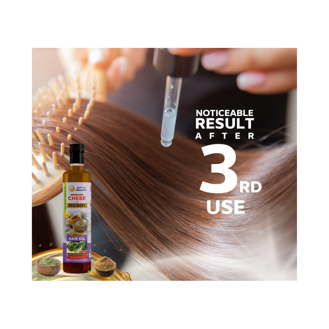 AMALICO Rosemary Chebe Hair Oil – 100% Natural
