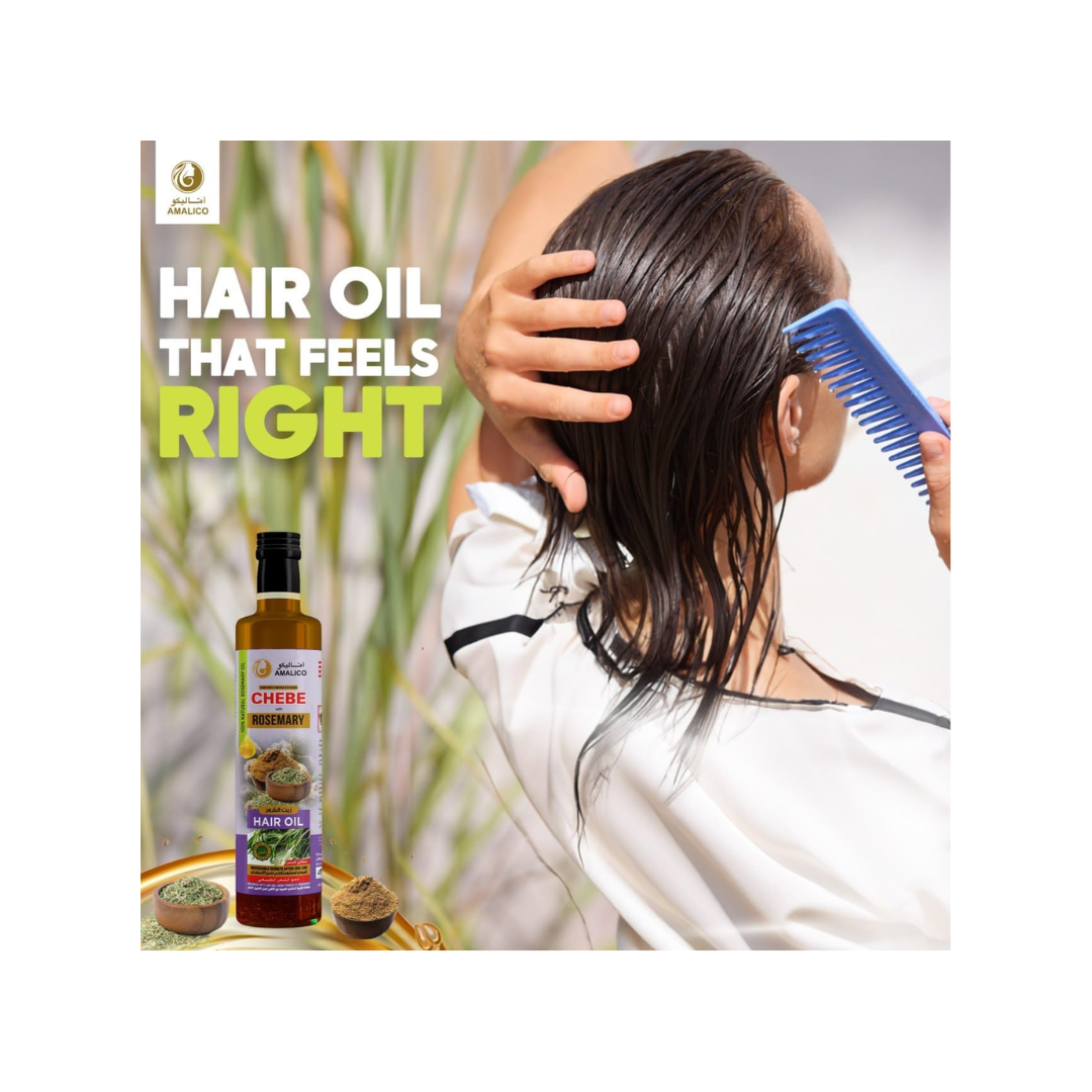 AMALICO Rosemary Chebe Hair Oil – 100% Natural