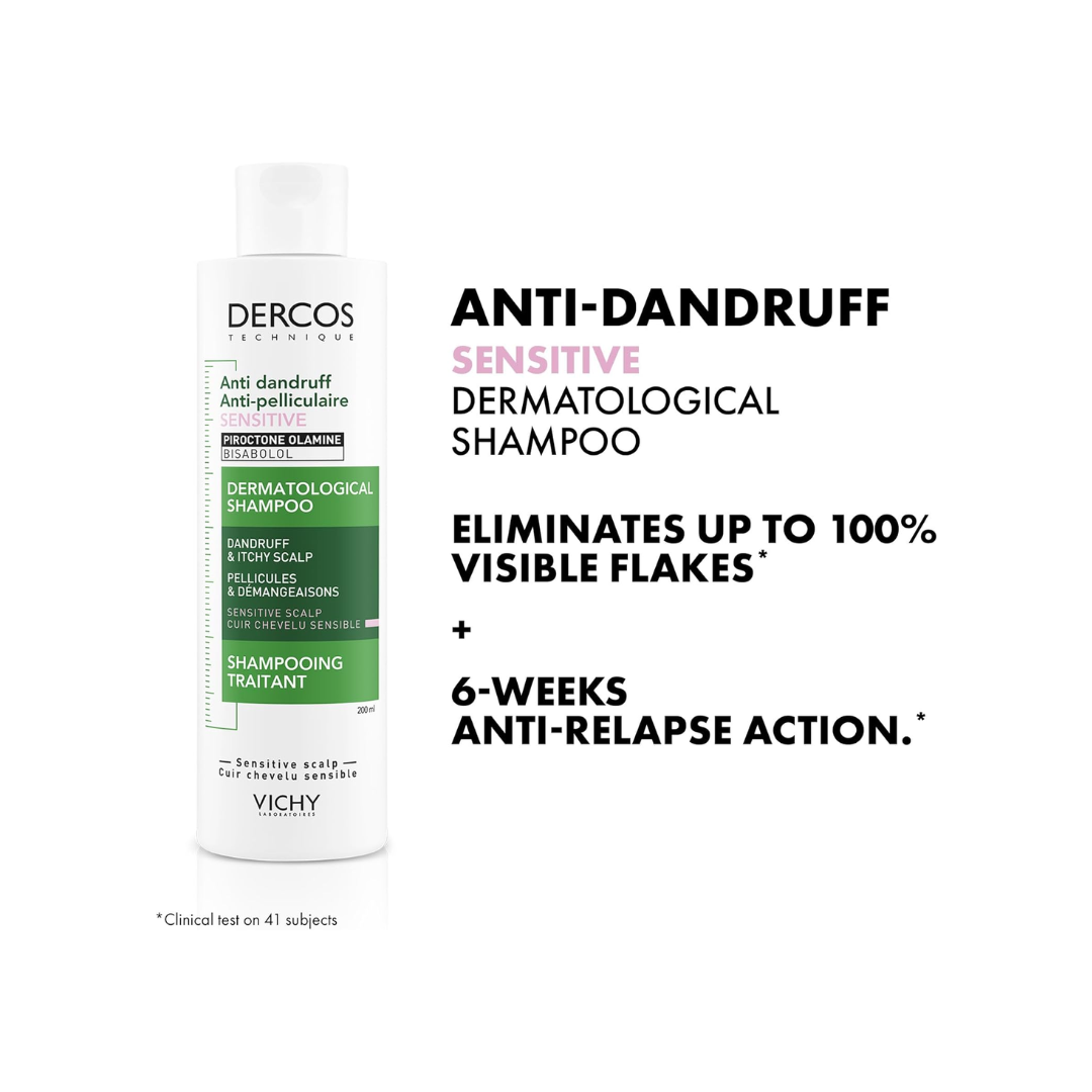 Vichy Dercos Anti-Dandruff Shampoo Sensitive Scalp 200ml - Kodomo store
