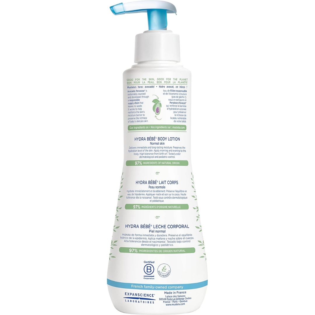 Mustela Hydra Bebe Body Lotion – Daily Moisture with Avocado, 300 ml