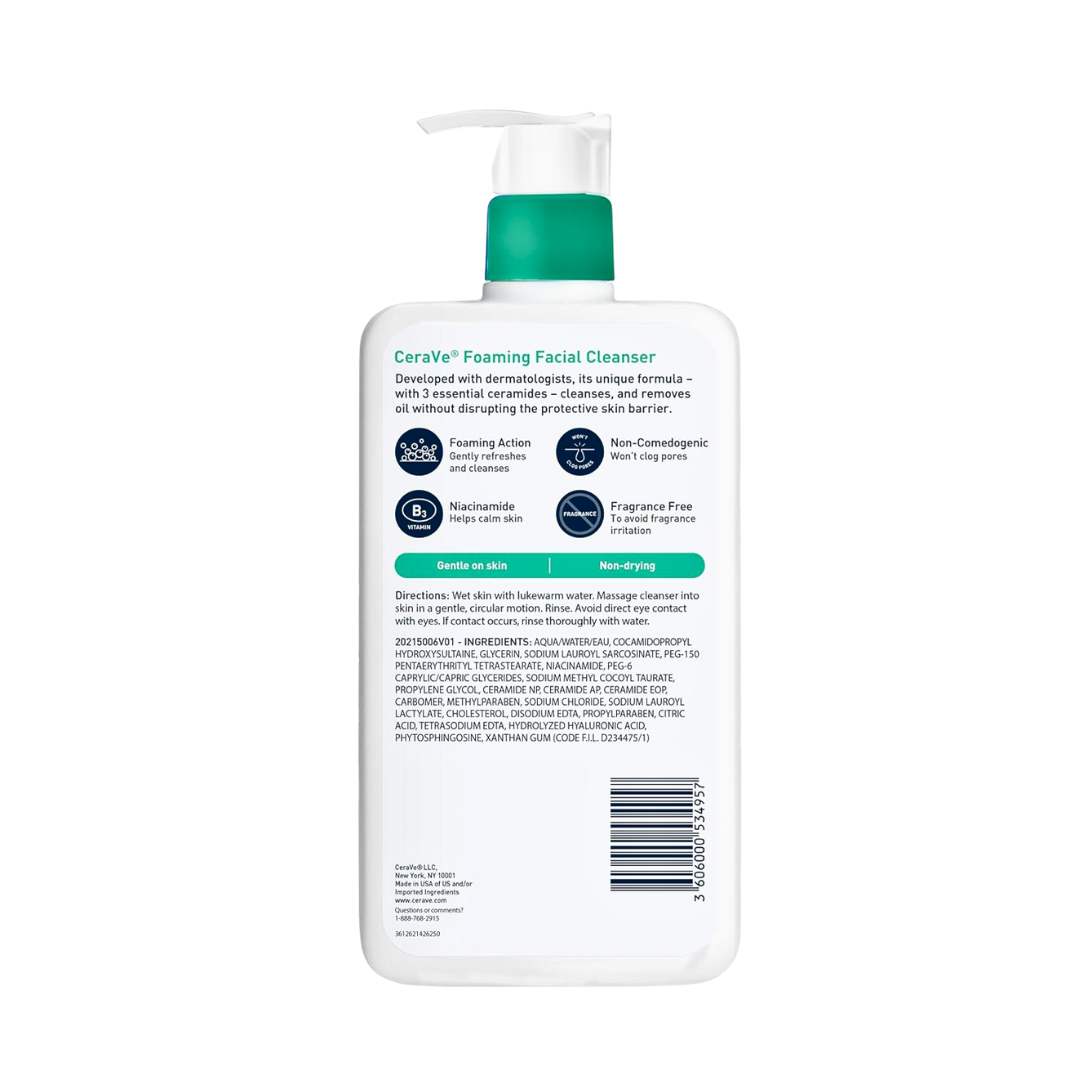 CeraVe Foaming Facial Cleanser – 473ml