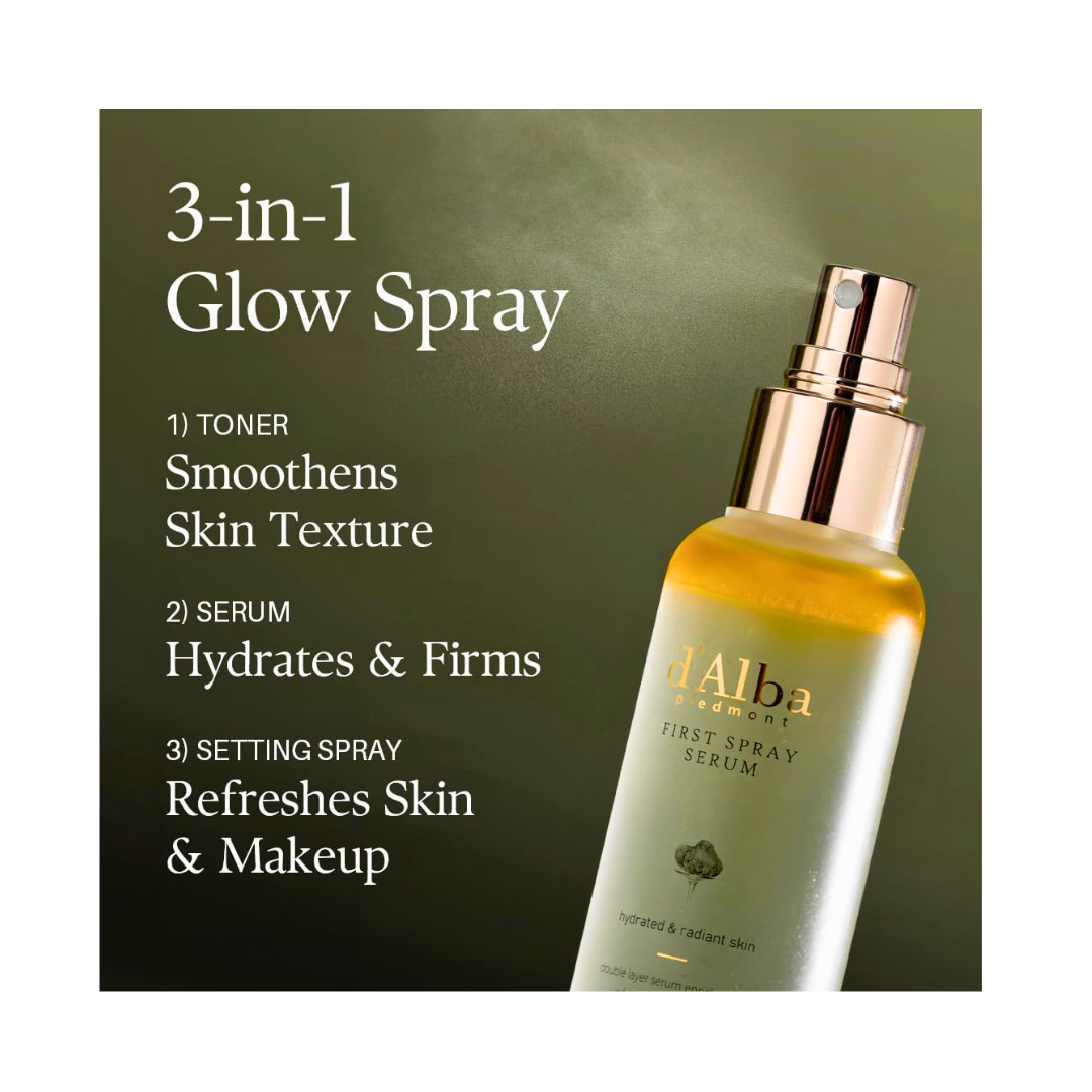 d'Alba First Spray Serum – White Truffle Glow Mist 100ml - Kodomo store