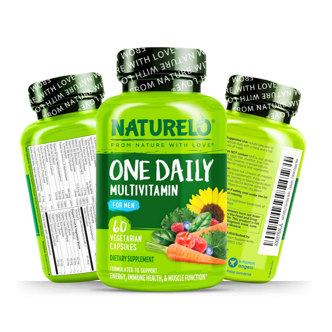 NATURELO One Daily Multivitamin for Men – 60 Caps