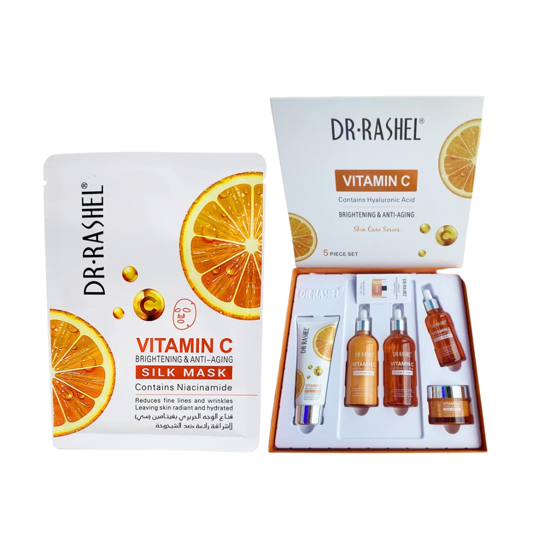 Dr Rashel Vitamin C 5 Piece Skin Care Set – Brightening Kit