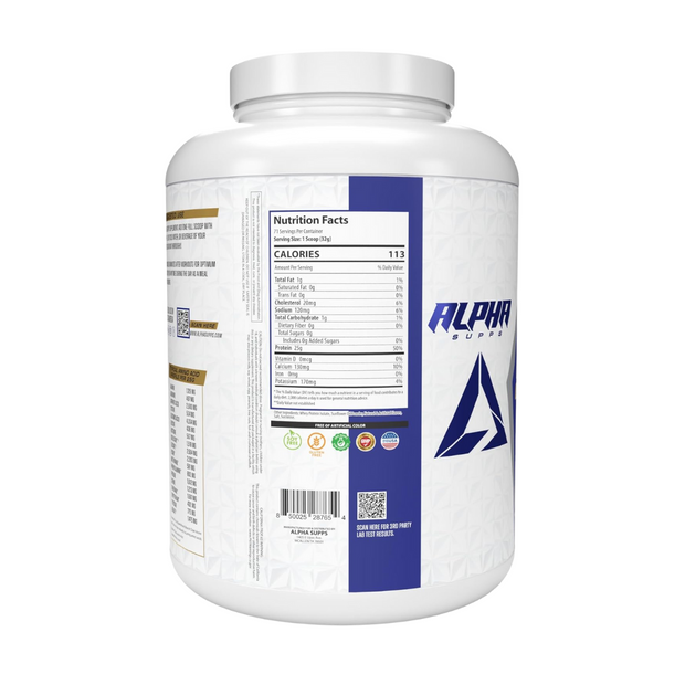 Alpha Supps ISO – Cookies & Cream | 100% Whey Isolate | 5 lb - Kodomo store