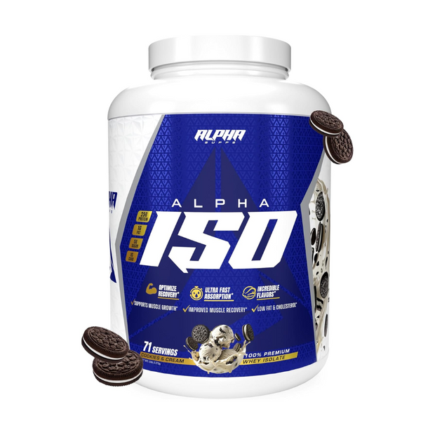 Alpha Supps ISO – Cookies & Cream | 100% Whey Isolate | 5 lb - Kodomo store