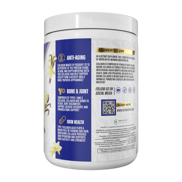Alpha Supps Collagen Protein – French Vanilla (30 Servings) - Kodomo store