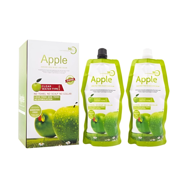 Apple Clear Water-Type Hair Dye Black Original – Ammonia & Lead-Free 500ml - Kodomo store