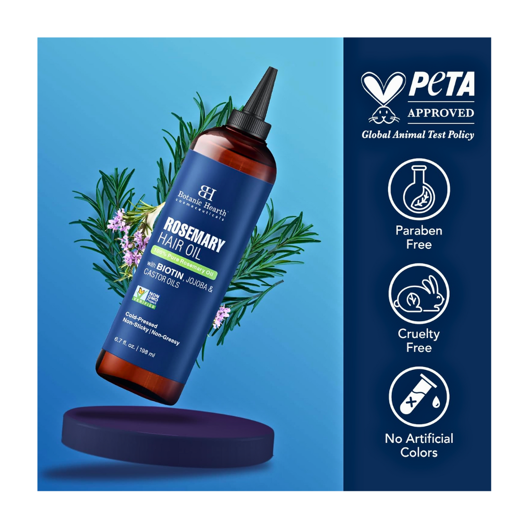 Botanic Hearth Rosemary Hair Oil with Biotin 198ml - Kodomo store