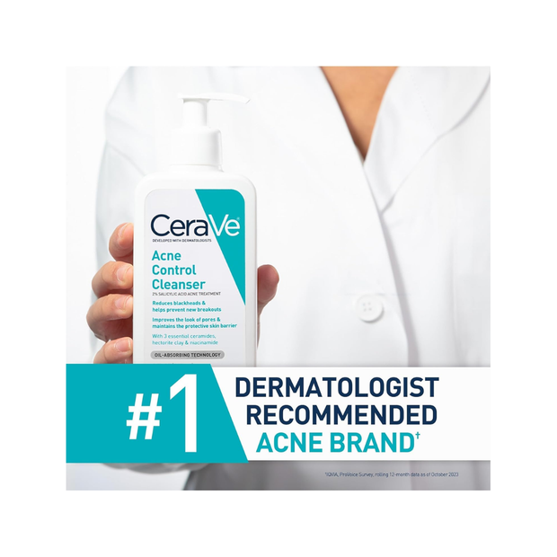 CeraVe Acne Control Cleanser – 2% Salicylic Acid (236ml) - Kodomo store