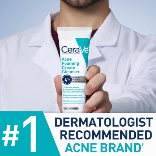 CeraVe Acne Foaming Cream Cleanser, 5 Fl Oz (Pack of 1) - Kodomo store