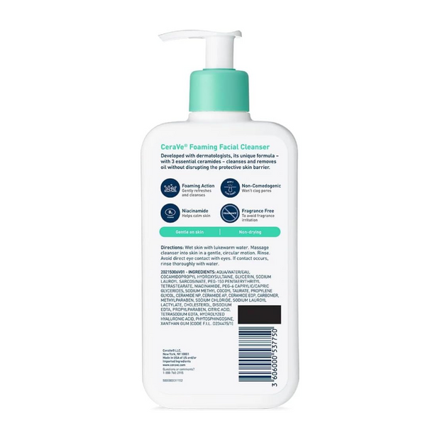 CeraVe Foaming Facial Cleanser 355ml Face Wash - Kodomo store