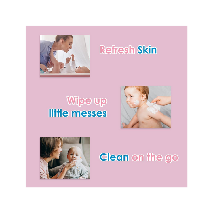 Cool & Cool Baby Wipes 40's – Alcohol Free – With Vitamin E - Kodomo store