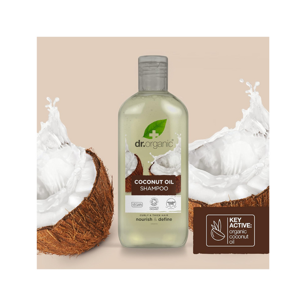 Dr. Organic Coconut Shampoo-Natural Hair Care, 265ml - Kodomo store