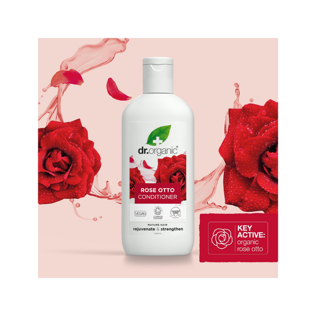 Dr. Organic Rose Conditioner – Soothing & Nourishing Hair Care, 265ml - Kodomo store