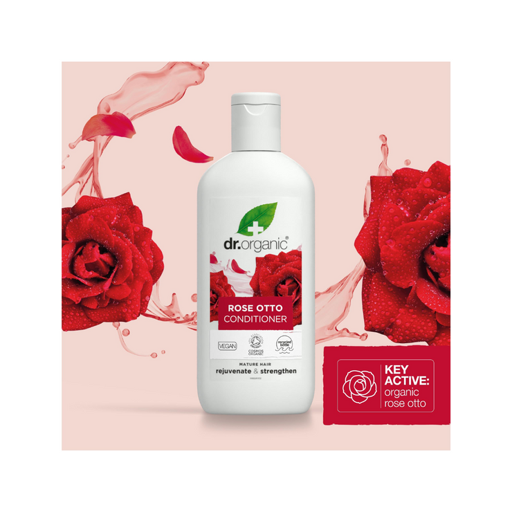 Dr. Organic Rose Conditioner – Soothing & Nourishing Hair Care, 265ml - Kodomo store