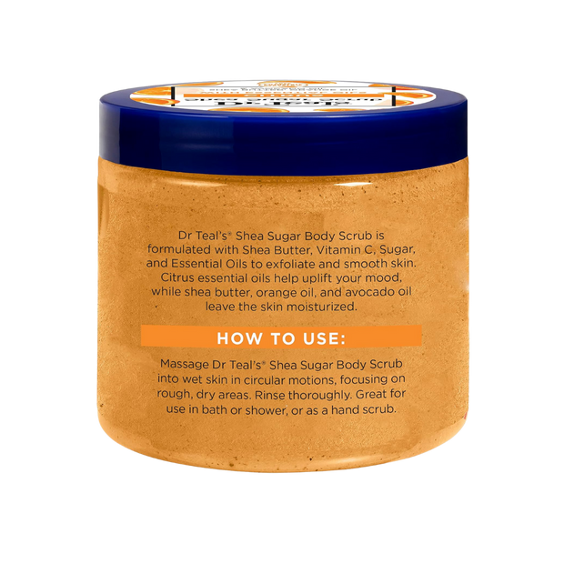 Dr Teal's Shea Sugar Citrus + Vitamin C Body Scrub