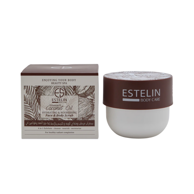 Estelin Coconut Oil & Vitamin E Face & Body Scrub - Kodomo store