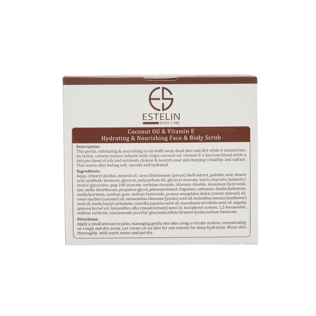 Estelin Coconut Oil & Vitamin E Face & Body Scrub - Kodomo store