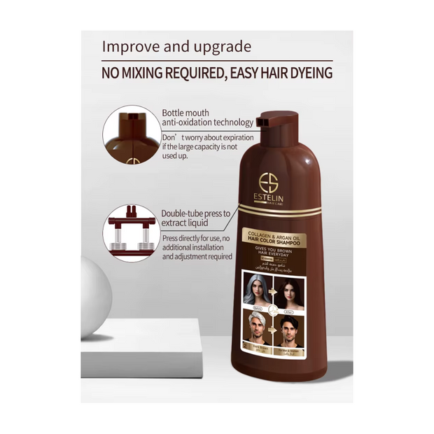Estelin Collagen & Argan Oil Hair Color Shampoo - Kodomo store