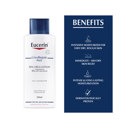 Eucerin Intensive 10% Urea Treatment Lotion – Dermatologically Proven - Kodomo store