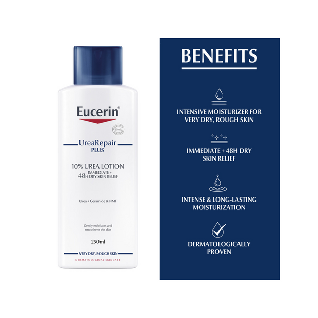 Eucerin Intensive 10% Urea Treatment Lotion – Dermatologically Proven - Kodomo store