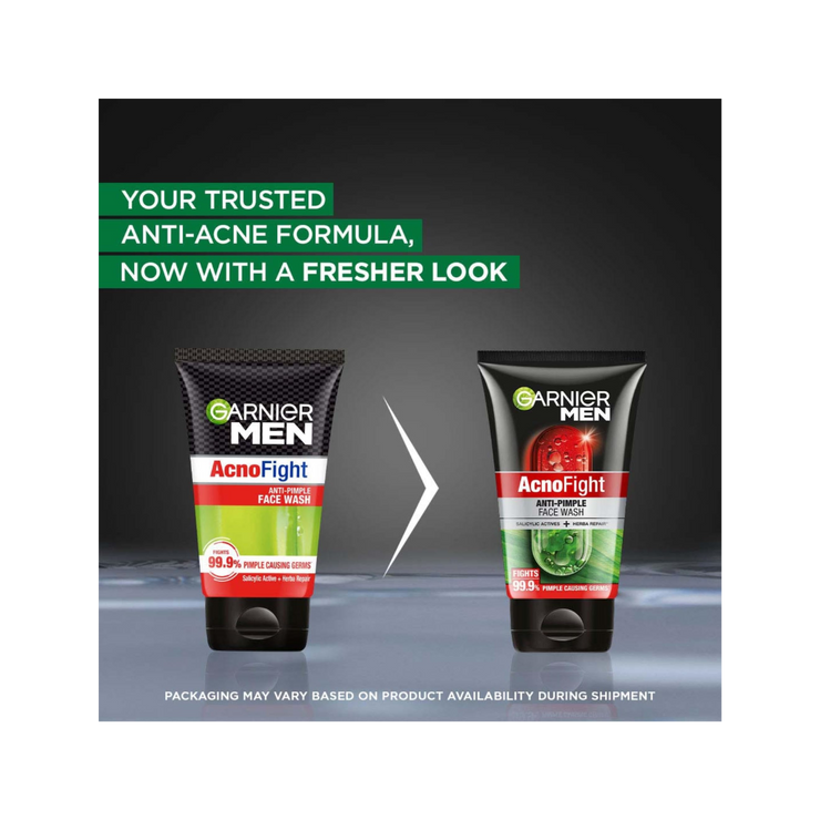 Garnier Men AcnoFight Anti-Pimple Face Wash 100g – Oil Control & Skin Repair - Kodomo store
