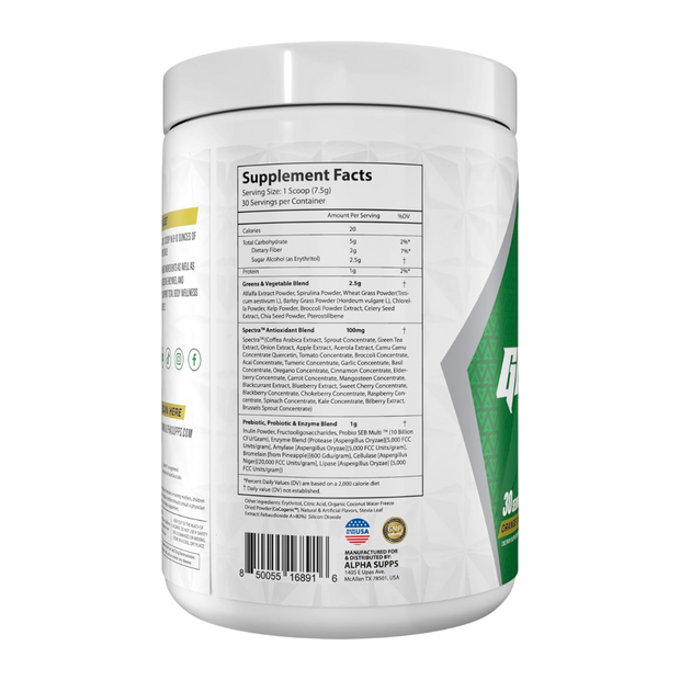 Alpha Greens Supplement – Orange Cherry | 30 Servings - Kodomo store