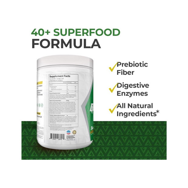 Alpha Greens Supplement – Orange Cherry | 30 Servings - Kodomo store
