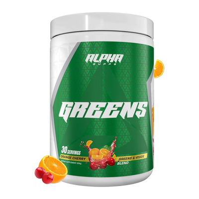 Alpha Greens Supplement – Orange Cherry | 30 Servings - Kodomo store