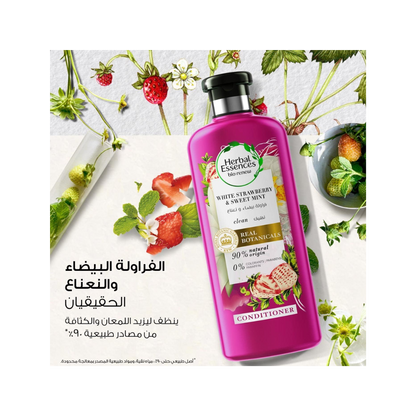 Herbal Essences Volume Conditioner – White Strawberry & Mint, 400ml - Kodomo store
