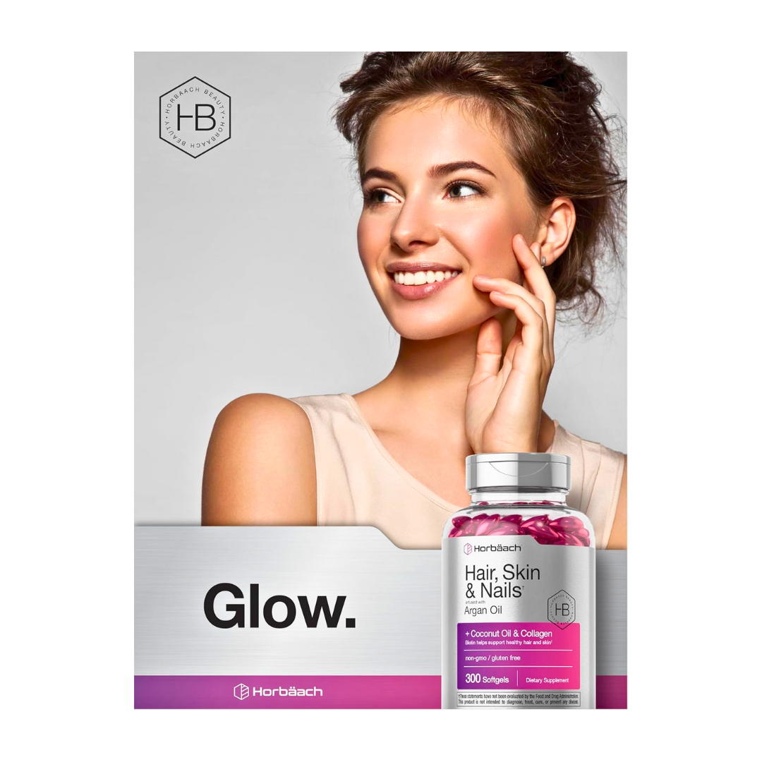 Horbäach Hair, Skin, and Nails Vitamins | 300 Softgels - Kodomo store