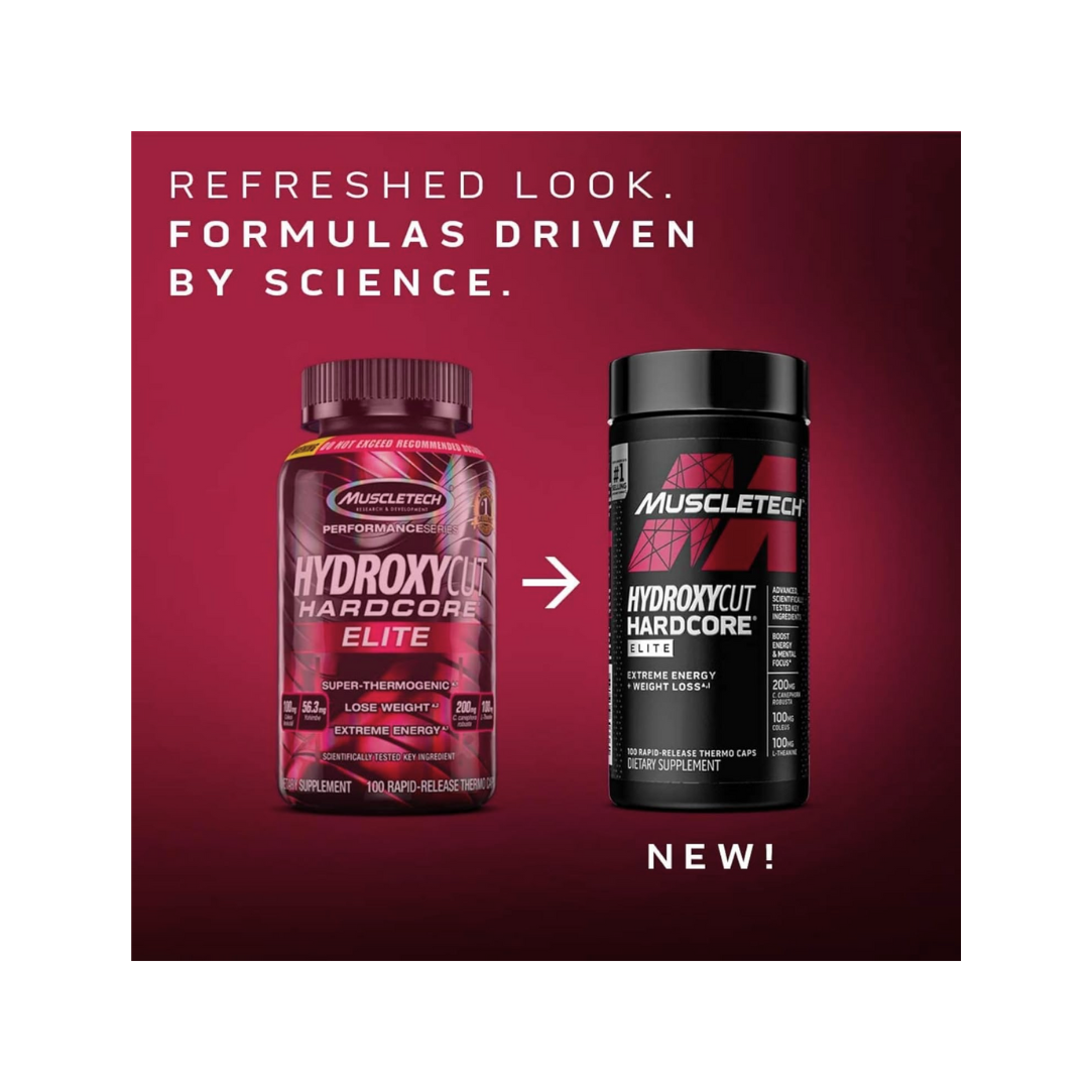 Hydroxycut MuscleTech Hardcore Elite – Fat Burner 110 Tabs - Kodomo store