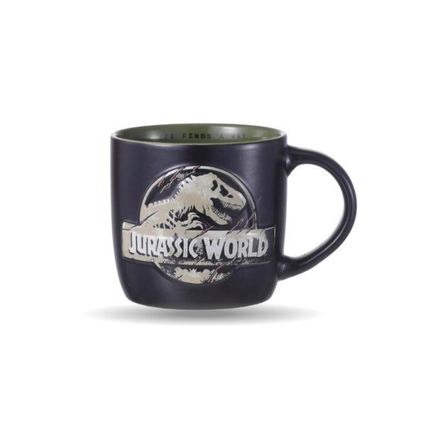 Jurassic World Ceramic Mug 520mL – Black & Green | Official Dino Design - Kodomo store