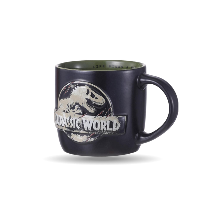 Jurassic World Ceramic Mug 520mL – Black & Green | Official Dino Design - Kodomo store
