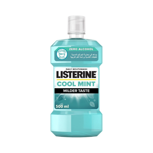 Listerine Cool Mint Mouthwash 500ml – Fresh Breath & Strong Teeth - Kodomo store