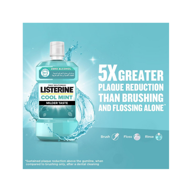 Listerine Cool Mint Mouthwash 500ml – Fresh Breath & Strong Teeth - Kodomo store