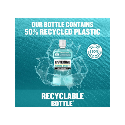 Listerine Cool Mint Mouthwash 500ml – Fresh Breath & Strong Teeth - Kodomo store