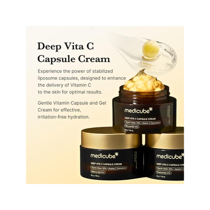 Medicube Vitamin C Golden Capsule Moisturizer 1.94 oz - Kodomo store