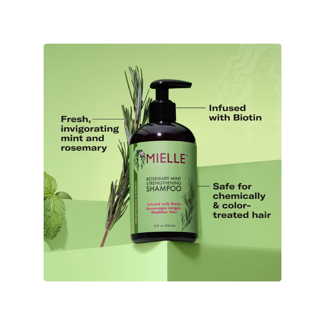 Mielle Rosemary Mint Shampoo w/ Biotin – 12oz - Kodomo store
