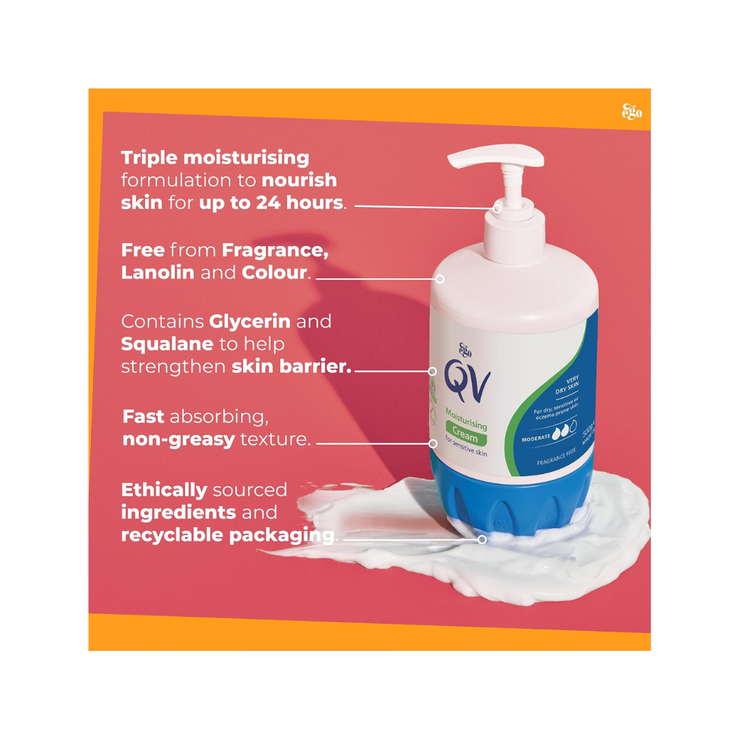 Ego QV Moisturizing Cream for Sensitive Skin – 500 g