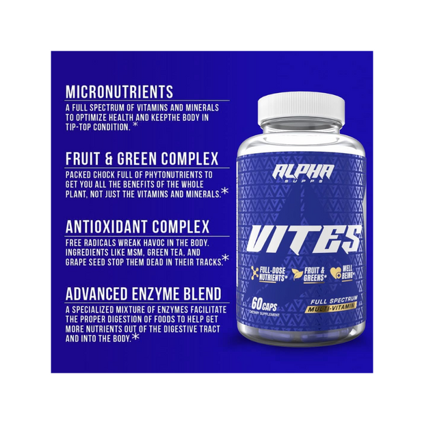 Alpha Supps Vites Men's Multivitamin – Complete Daily Supplement - Kodomo store