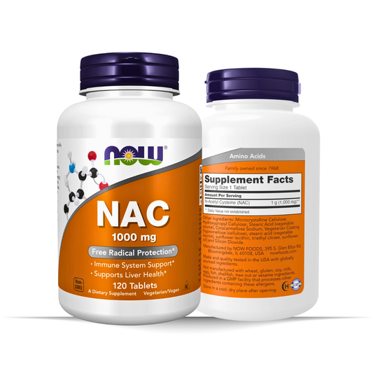 NOW Foods NAC 1000mg – 120 Tablets